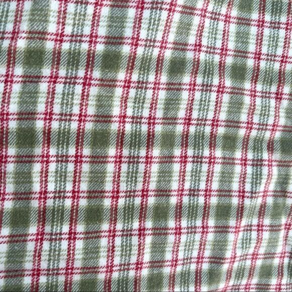 Woolrich Womens Size Medium Flannel Shirt Pink & Green Plaid w/Pockets - Picture 8 of 9